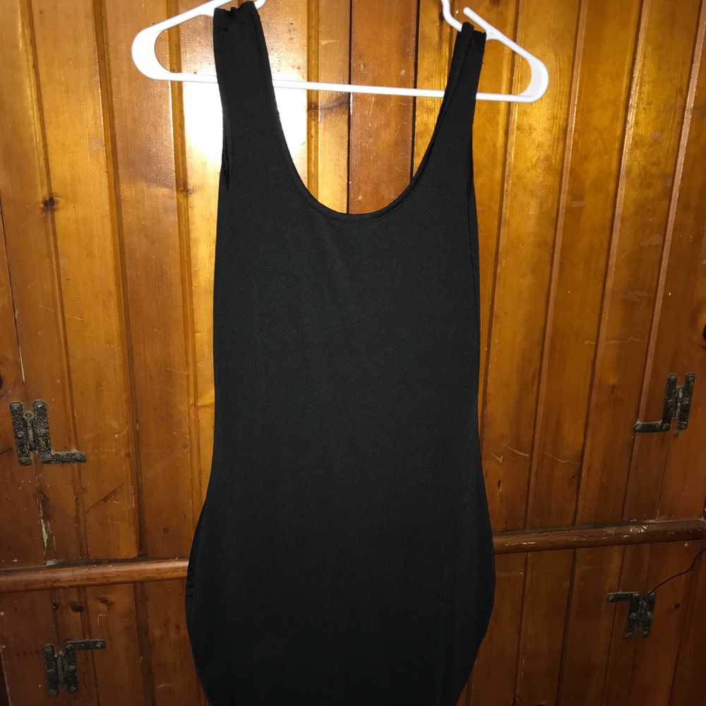 Backless Black Mini Dress